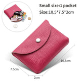 Weiyinxing Genuine Leather Coin Purse Zipper Small Wallets Card Holder Bag Portable Men Cowhide Money Purse Women Earphone Pouch