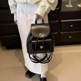 Weiyinxing Brand 2024 Retro Silver Back Pack Small PU Leather Backpack Women School Bags For Teenagers Girls Luxury Backpacks