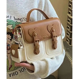 Weiyinxing Japanese Cute Shoulder Bag Retro Small Square Bag Women's 2024 New College Style Bag Versatile Crossbody Bag