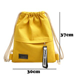 Weiyinxing Drawstring Backpack Fashion School Gym Drawstring Bag Casual String Knapsack School Back Pack For Teenager Women