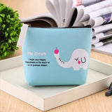 Weiyinxing Animals Soft PU Coin Purse Women Bag Zipper Wallet Key Coin Storage Bag Zebra Elephant Kawaii Mini Pouch ID Card Holders