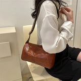 Weiyinxing PU Leather Boston Women Small Handbag and Purse Fashion Designer Crossbody Bag Female Casual Travel Pillow Shoulder Bag