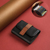 Weiyinxing Short Pu Leather Wallet For Men Luxury Coin Wallet Vintage Business Mini Man Card Holders Multifunctional Male Small Purse