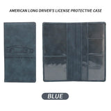 Weiyinxing Leather Ultra-thin Driver License Holder Driving License Case ID Bag DIY Cover for Car Driving Documents Folder Wallet Unisex