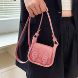 Weiyinxing Saddle Bag for Woman Crossbody Portable Lipstick Tote Bag Female Shoulder Bag Small Square Lady Handbag §ã§å§ާܧÑ §ا֧ߧã§ܧѧñ