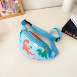 Weiyinxing Kids Waist Pack Children Chest Bag Cute Cartoon Dinosaur Print Coin Purse Boy Girl Fanny Chest Shoulder Messenger Bags