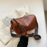 Weiyinxing PU Leather Shoulder bag for Women Luxury Crossbody Bag Fashion Lady Handbag Saddle Bags High-quality Flap Messenger Bags