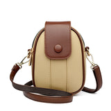 Weiyinxing Quality Women's Genuine Leather Shoulder Bags Contrast Messenger Bag Brand Designer Ladies Crossbody Bag Small Phone Bags