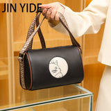 Weiyinxing Genuine Leather Women Shoulder Bags Casual Simple Crossbody Handbag Lady Luxury Cow Leather Small Vintage Female Tote Sac