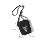 Weiyinxing Men Sling Bag Mini Crossbody Bag Fashion Phone Purse Breast Shoulder Bag Canvas Messenger Men's Portable Shoulder Chest Packs