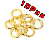 Weiyinxing O Round Bag Buckle Metal Clasps Buckles Spring Circular Carabiner Snap Hook Spring Keyring DIY Jewelry Bag Accessories