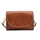 Weiyinxing Crossbody Bags For Women Oil Wax Leather Pure Color Phone Purse 2024 New Designer Handbags Luxury Mini Saddle Bag Bolsos