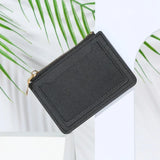 Weiyinxing Ultra-Thin Women Men Credit ID Card Holder PU Leather Zipper Fashion Small Wallet Money Bag Case Coin Purse Clip Organizer