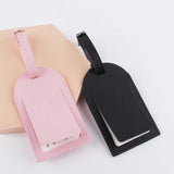 Weiyinxing PU Leather Travel Luggage Tags Baggage Name Tags Suitcase Address Label Holder Luggage Tag Travel Accessories