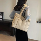 Weiyinxing Zipper Women's Shoulder Bags Ladies Bags on Sale 2024 High Quality Winter Milk Cotton Women's Handbags Fashion Soft Bolsos