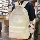 Weiyinxing Lady Cute Pink Laptop Female Travel Book Bag Trendy Cool Women New College Student Backpack Girl Kawaii Nylon School Bag