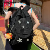 Weiyinxing Spicy Girl Star Backpack Women's Causal Y2k Backpack Fashion High Capacity Japanese Ins Cute Girls' School Bag
