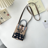 Weiyinxing Fashion Geometric Pattern Women'S Knitted Handbag Female Woven Shopper Purse Design Chain Shoulder Crossbody Bag