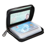 Weiyinxing New Mini Leather 20 Card Wallet Mini Leather Wallet Business Case Purse Holder RFID Blocking Carteira Masculina Porte Carte