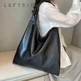 Weiyinxing Fashion Leather Big Tote Bag for Women 2024 Tend Female Simple Large High Capacity Shoulder Side Bag Black Handbags