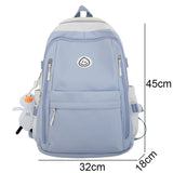 Weiyinxing Cute Red Travel School Bag Lady Leisure Trendy Women Nylon Laptop Book Bag Fashion Female Cool Student College Backpack New