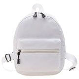 Weiyinxing Women's Backpacks 2024 Trend Nylon Female Bag Small School Bags White Rucksack for Teen Girls Fashion Casual Backpack