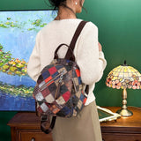 Weiyinxing Leather Backpack Women Fashion Wild Trend Casual Small Ladies Travel Bag Backpack for Teenage Girls