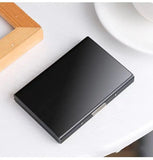 Weiyinxing Card Holder Men RFID Blocking Aluminum Metal Slim Wallet Money Bag Anti-scan Credit Card Holder Thin Case Small Male Wallet