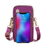 Weiyinxing Balloon Mobile Phone Crossbody Bags for Women Fashion Women Shoulder Bag Cell Phone Pouch With Headphone Plug 3 Layer Wallet