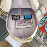Weiyinxing Women Kawaii Student Laptop Book Bag Fashion Cool Female Travel College Backpack Girl Nylon School Backpack Lady Cute New
