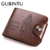 Weiyinxing Vintage Retro Male Hasp Hunter Brown Leather Wallet Purse Card Holder Clutch for Men