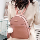 weiyinxing PCS/SET Fashion Leather Women Backpack for Teenagers Girls Female BackPack Small Pu Travel Backpacks New Designer School Bag