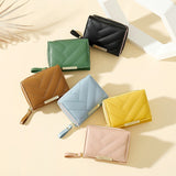 Weiyinxing Quality Leather Short Wallet for Women Zipper Card Holder Coin Pocket Ladies Small Purse Brand Women's Wallet Cute Moneybag
