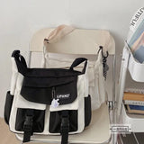 Weiyinxing Student School Bags For Women and Men Multipockets Nylon Crossbody Bags Women New Summer Messenger Bag Book Bag Bolso