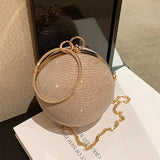 Weiyinxing Handle Rhinestones Evening Clutch Bag Gold Shiny Handbag And Purse Mini Small Baskball Crossbody Shoulder Bag For Ladies