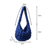 Weiyinxing Padded Crossbody Bag for Women 2024 Pleated Bubbles Cloud Shoulder Bags Large Bucket Tote Designer Bag Ruched Handbags