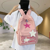 Weiyinxing Sweet All Match Star Backpacks Japanese Women Streetwear Y2k Aesthetic Schoolbags High-capacity Kawaii Backpack Students