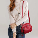 Weiyinxing Solid Color PU Leather Casual Crossbody Bag Women Shell Purse and Handbag Lady Luxury Design Small Shoulder Messenger Bags