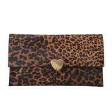 Weiyinxing Capacity Wallet For Women Luxury Designer PU Purse Fashion Clutch Bag Coin Wallet Closure Cow Stripe Leopard Print Handbag