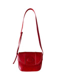 Weiyinxing Retro Oil Waxed Leather Crossbody Bag 2024 Classic Flap Design Red One Shoulder Bag Lady Casual Small Purses