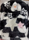 Weiyinxing Kawaii Cute Fluffy Star Backpack Cartoon Contrast Color Plush Dog Women Schoolbag Y2k Aesthetic High-capacity Backpacks