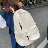 Weiyinxing Women Travel Nylon Red Student Backpack Female Kawaii Trendy Book Bag Lady Laptop College Backpack Fashion Girl School Bags