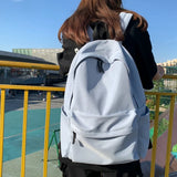 Weiyinxing Grey White Red Versatile Backpack High Quality Large Capacity Waterproof Travel Bag Washable Nylon Computer Bag Unisex