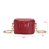 Weiyinxing Mini Crossbody Bag For Women Fashion Chest Sling Bag Luxury Chain Shoulder Coin Purse Pu Leather Mini Box Lipstick Bags