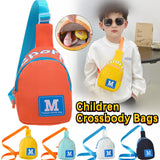 Weiyinxing Fashion Letter Baby Backpacks Children Boy Girl Chest Crossbody Bags Travel Harness Bag Kids Adjustable Snack Toy Backpack