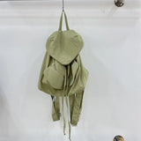 Weiyinxing nylon Women backpacks Ladies school bags Large Capacity Travel Light Drawstring Backpack student rucksack Daypack