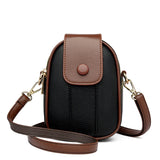 Weiyinxing Quality Women's Genuine Leather Shoulder Bags Contrast Messenger Bag Brand Designer Ladies Crossbody Bag Small Phone Bags
