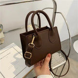 Weiyinxing Fashion Mini Handbag For Women PU Leather Shoulder Messenger Bag Solid Color Lady Totes Shopping Phone Handle Bags Bolsa