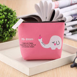 Weiyinxing Animals Soft PU Coin Purse Women Bag Zipper Wallet Key Coin Storage Bag Zebra Elephant Kawaii Mini Pouch ID Card Holders