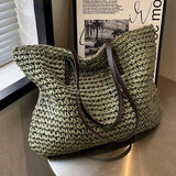 Weiyinxing Women's 2024 Hot Selling Luxury Design Grass Woven Fashion Women's Shoulder Bag Summer Leisure Large Capacity Shoulder Bag